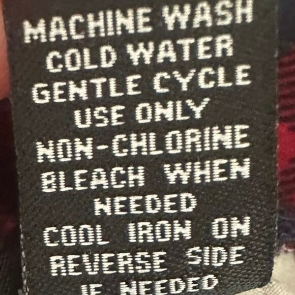 Rue21 Red & Navy Plaid Fit & Flare Skater Dress Large Cut-Out Back Stretchy Knit - Picture 5 of 5